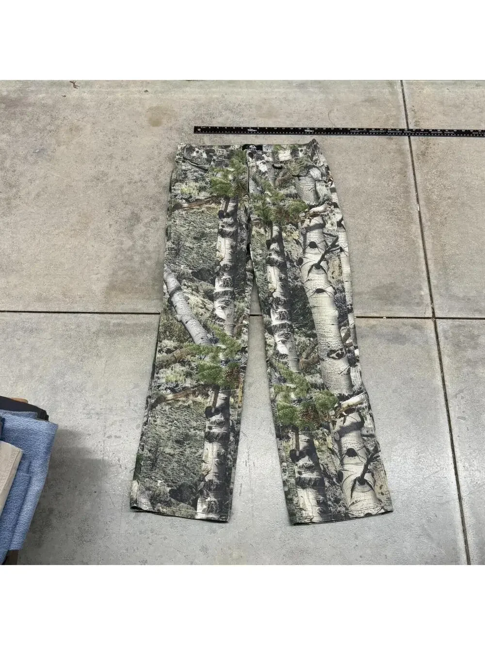 vintage mossy oak realtree camo relaxed baggy fit cargo pants size 34 x 34